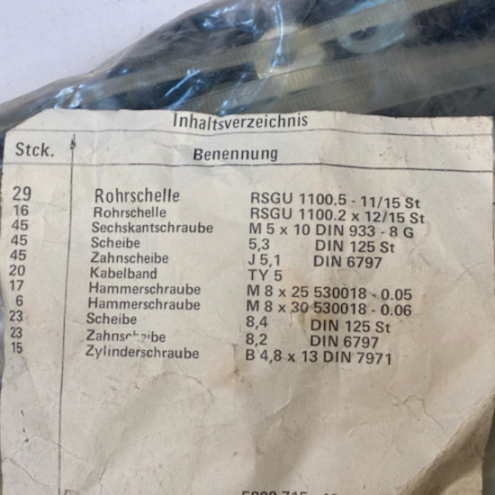 Kabelbefestigungs Set